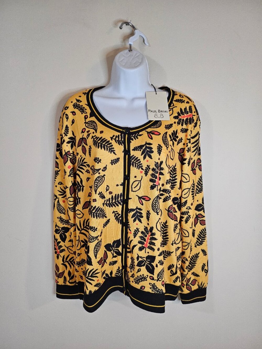 Paul Brial Feuillage - Women's Long Sleeve Blouse - Autumn - Size 14